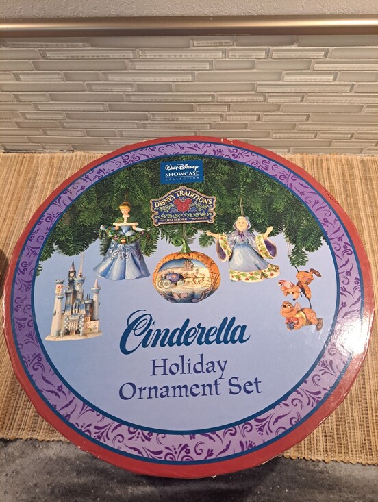 Jim Shore Other - Cinderella Holiday Ornament Set by Jim Shore Disney Traditions